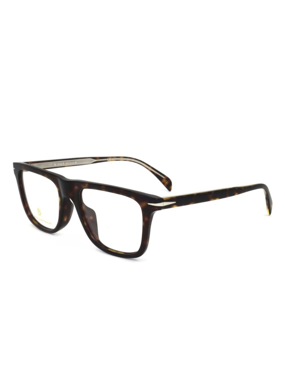 Eyewear by David Beckham Bril met vierkant montuur - Bruin