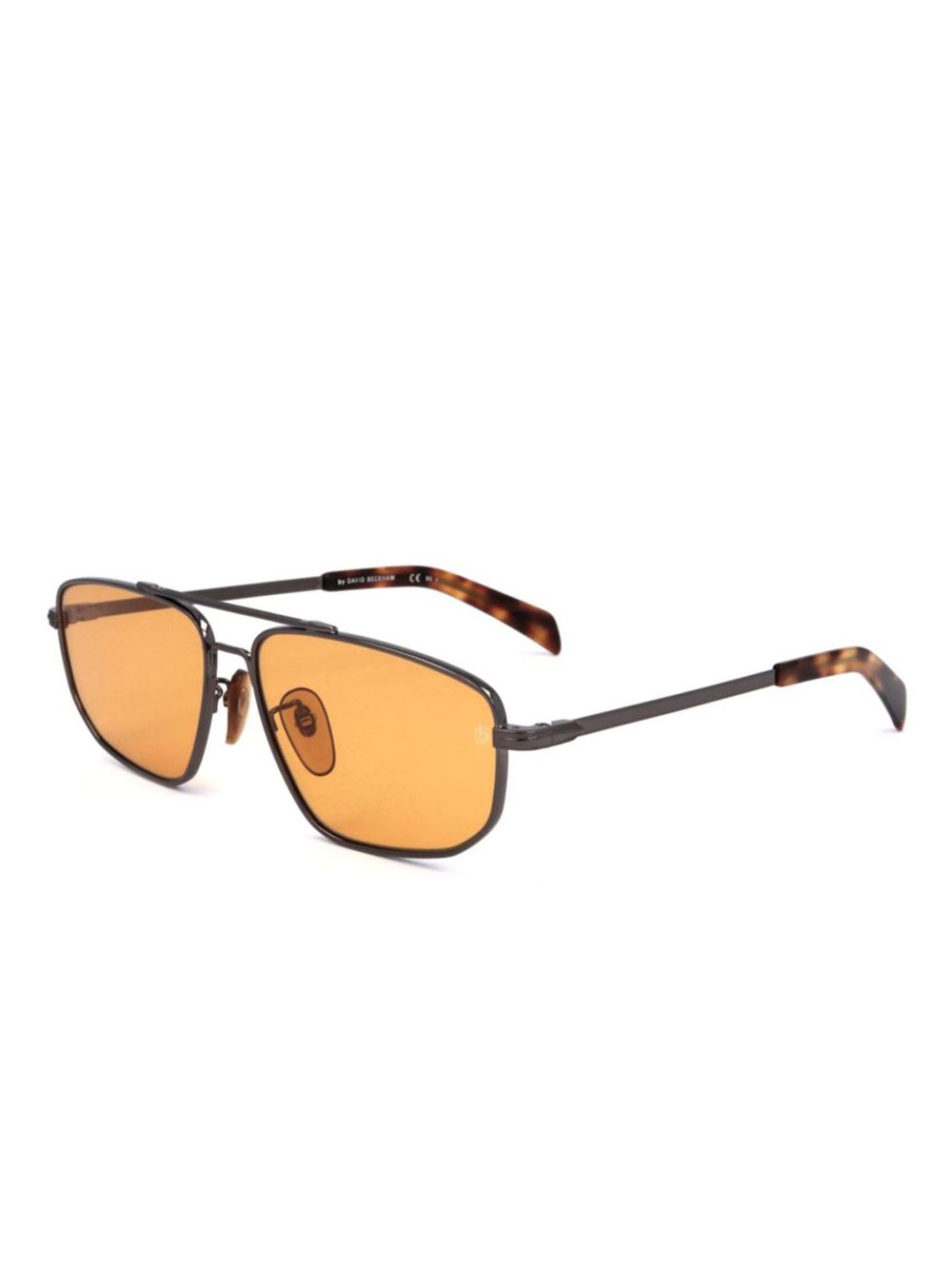 Eyewear by David Beckham Zonnebril met vierkant montuur - Grijs