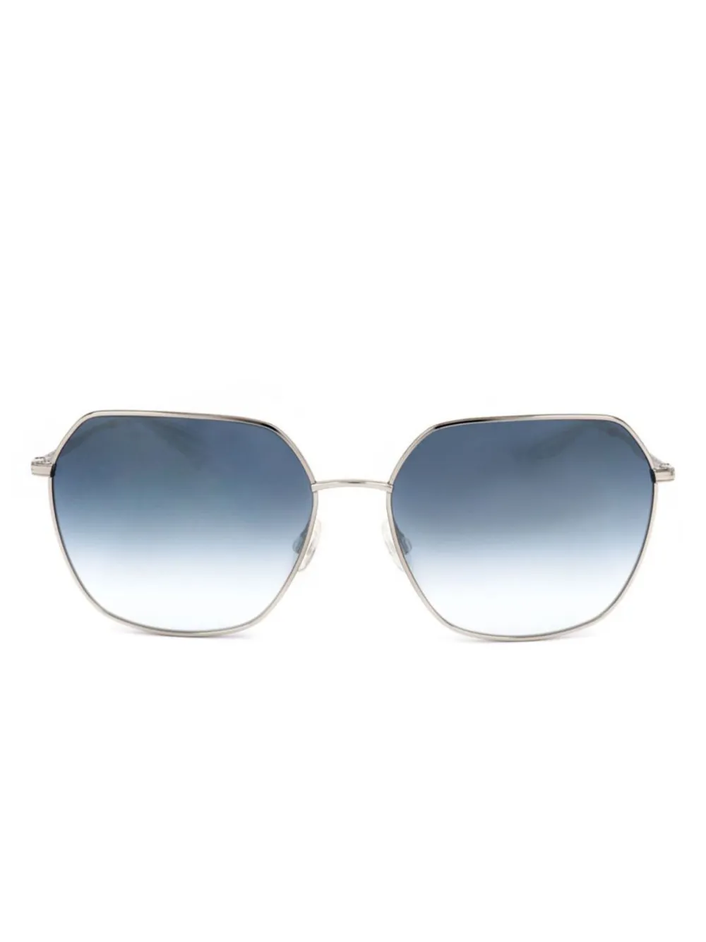 Safilo Team ジオメトリックフレーム サングラス - シルバートーン Safilo Team ジオメトリックフレーム サングラス - シルバートーン