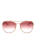 Barton Perreira oversize-frame sunglasses - Gold