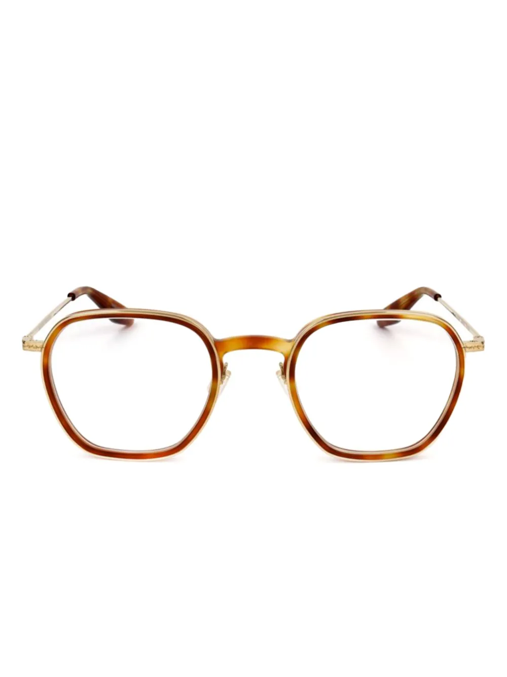Barton Perreira lunettes de vue à monture carrée | marron | Image 1