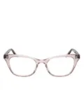 Safilo Team cat-eye frame glasses - Brown