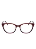 Safilo Team cat-eye frame glasses - Red