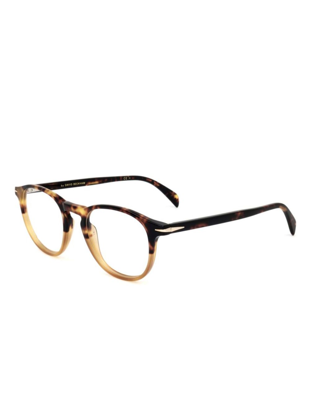 Eyewear by David Beckham Bril met schildpadschild-design - Bruin