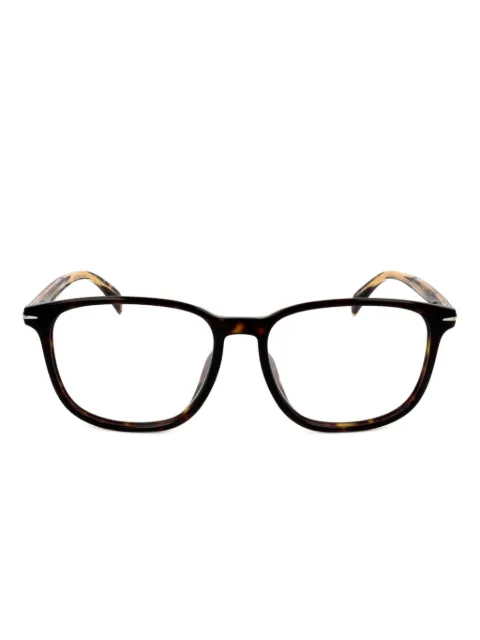 Eyewear by David Beckham 玳瑁纹方形镜框眼镜