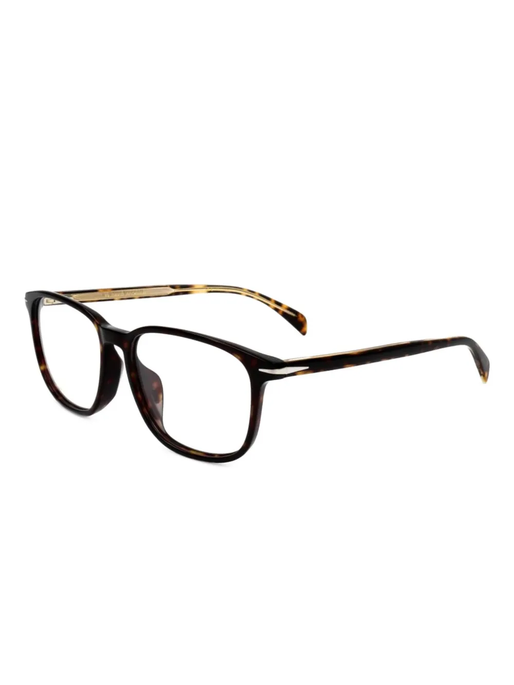 Eyewear by David Beckham Bril met vierkant montuur - Bruin