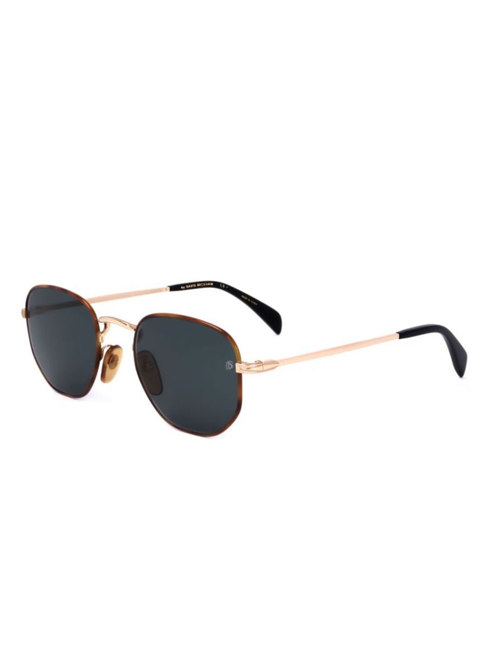 Eyewear by David Beckham Zonnebril met zeshoekig montuur - Goud