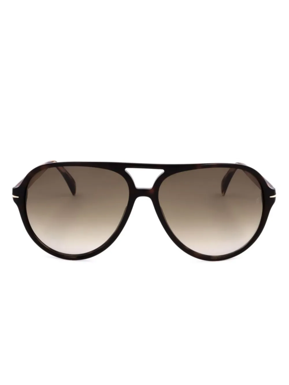 Eyewear by David Beckham Zonnebril met piloten montuur Bruin