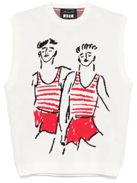 MSGM chaleco Sailors in Love de MSGM x Luke Edward Hall