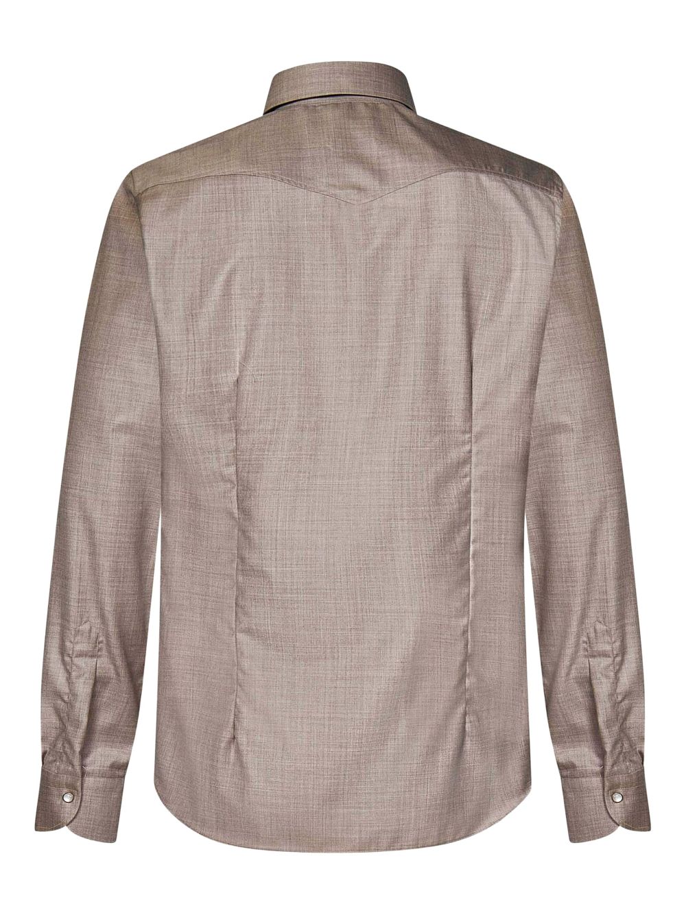 FRANZESE COLLECTION virgin wool shirt - Bruin