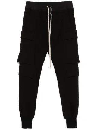 パンツ Rick Owens MASTODON CARGO Black Concordians Mastodon Leather Cargo Pants by Rick Owens on Sale