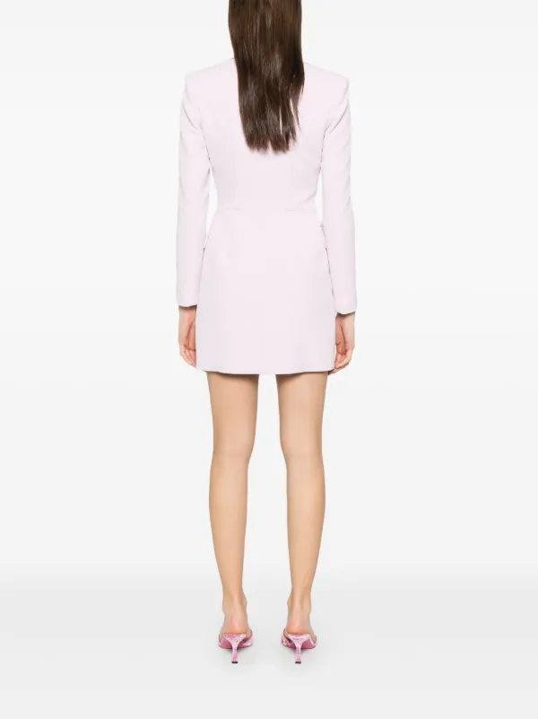 Elisabetta Franchi Crepe Coat Dress | Purple | FARFETCH ZA