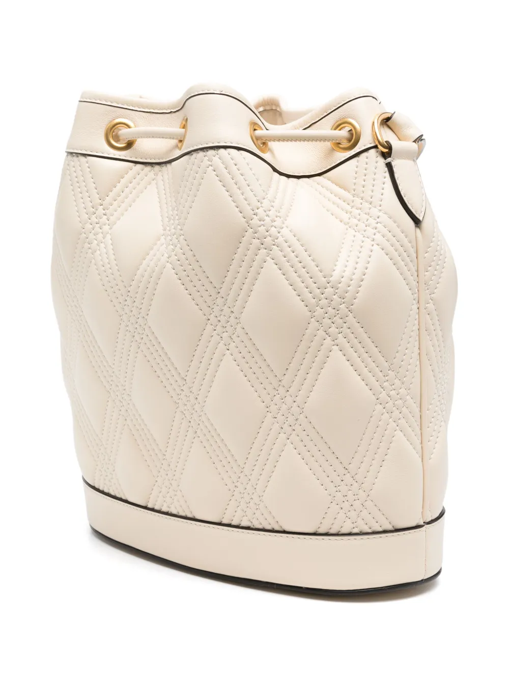 Valentino Garavani Gewatteerde bucket-tas Wit
