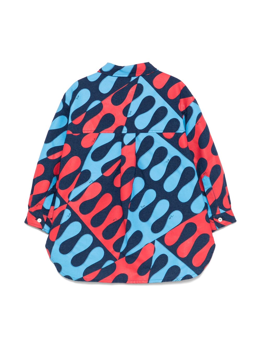 PUCCI Junior Shirt met abstracte print - Blauw