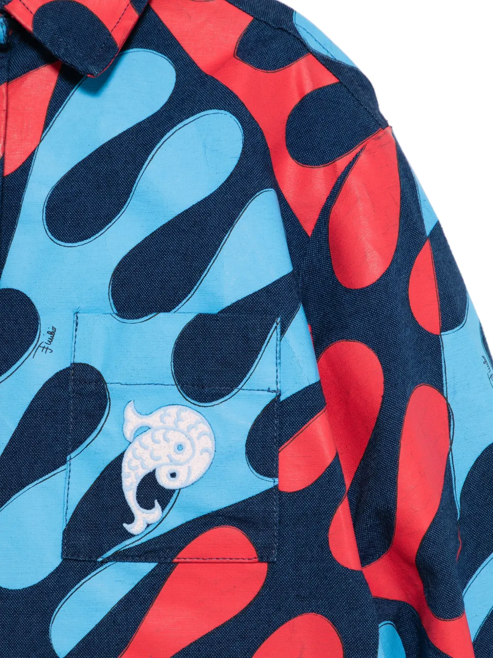 PUCCI JUNIOR ABSTRACT-PRINT SHIRT
