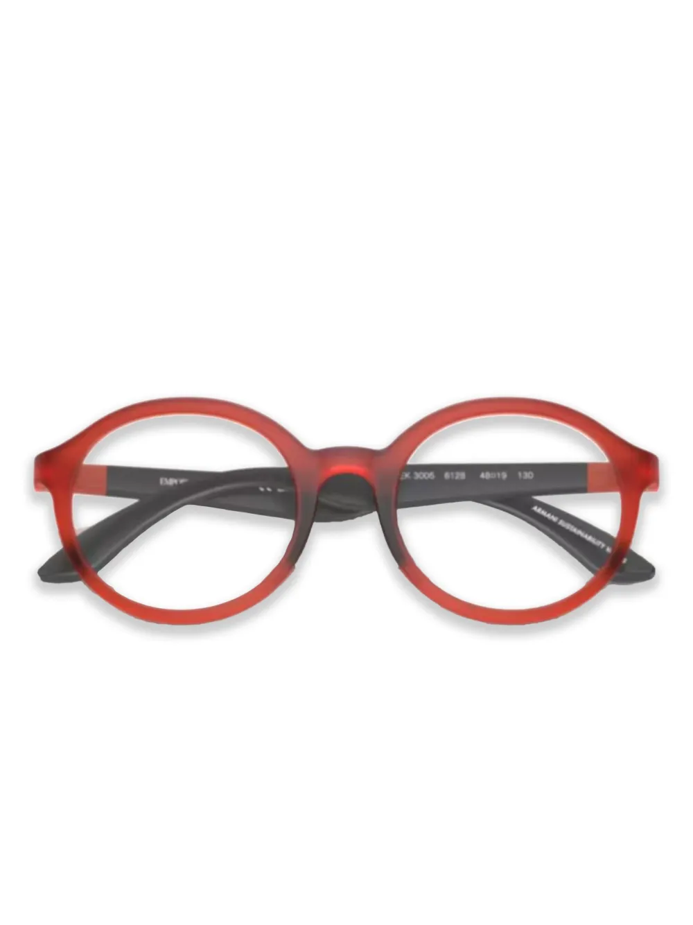 Emporio Armani Occhiali tondi - Rosso