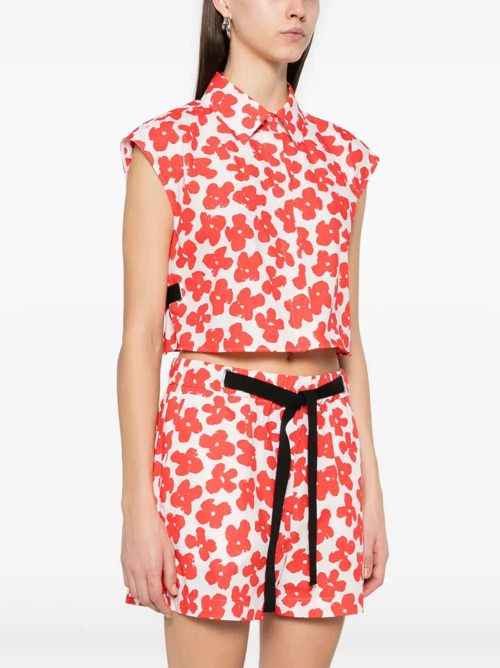 MSGM Blouse met bloemenprint Wit