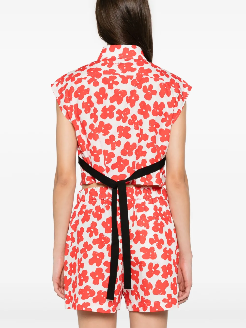 MSGM Blouse met bloemenprint Wit