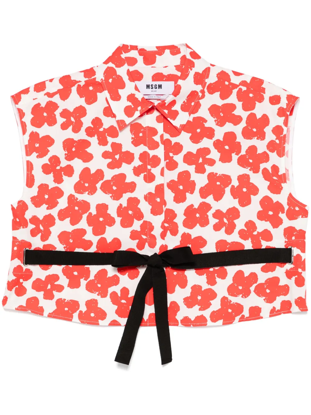 MSGM Blouse met bloemenprint Wit