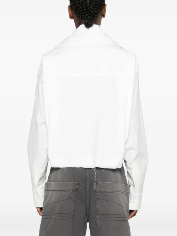 Maison MIHARA YASUHIRO Cropped Shirt | White | FARFETCH