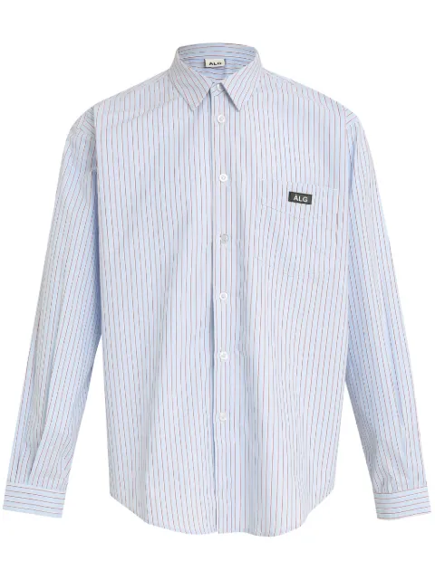 Àlg Camisa listrada mangas longas
