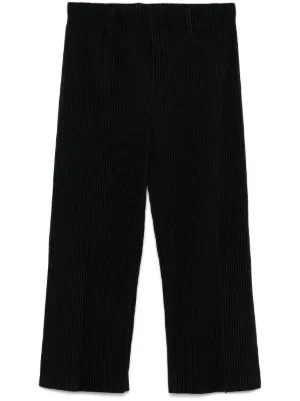 Homme Plissé Issey Miyake プリーツパンツ | ブラック | FARFETCH JP