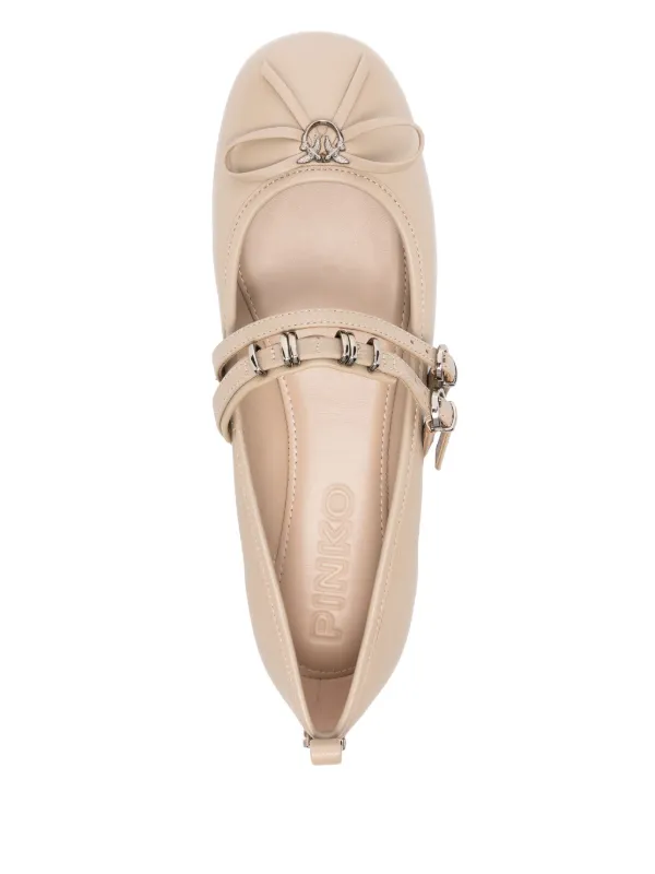 フラットシューズ PINKO GIOIA 03 - BALLERINA LAMINATED NAPPA \nPLATINUM Pinko Gioia 03 - ballerina | The Fashion Square