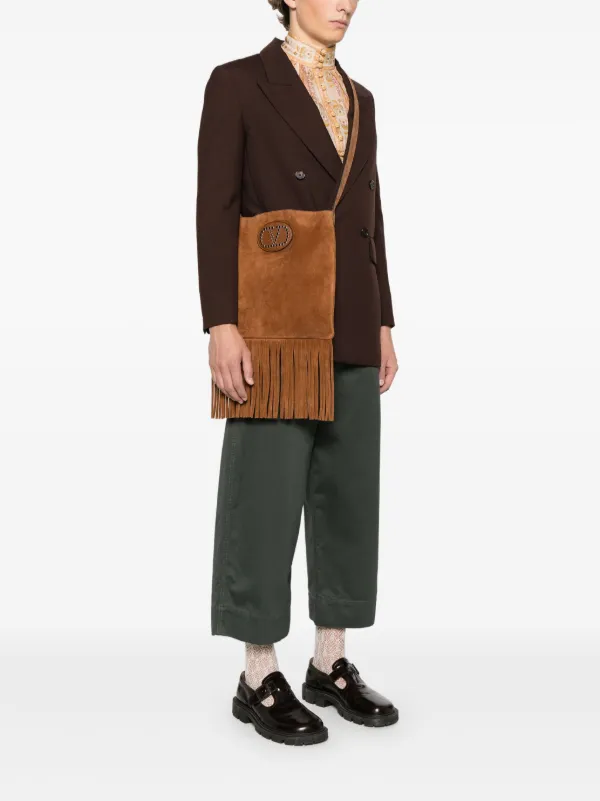 Valentino Garavani Vロゴ メッセンジャーバッグ | ブラウン | FARFETCH JP