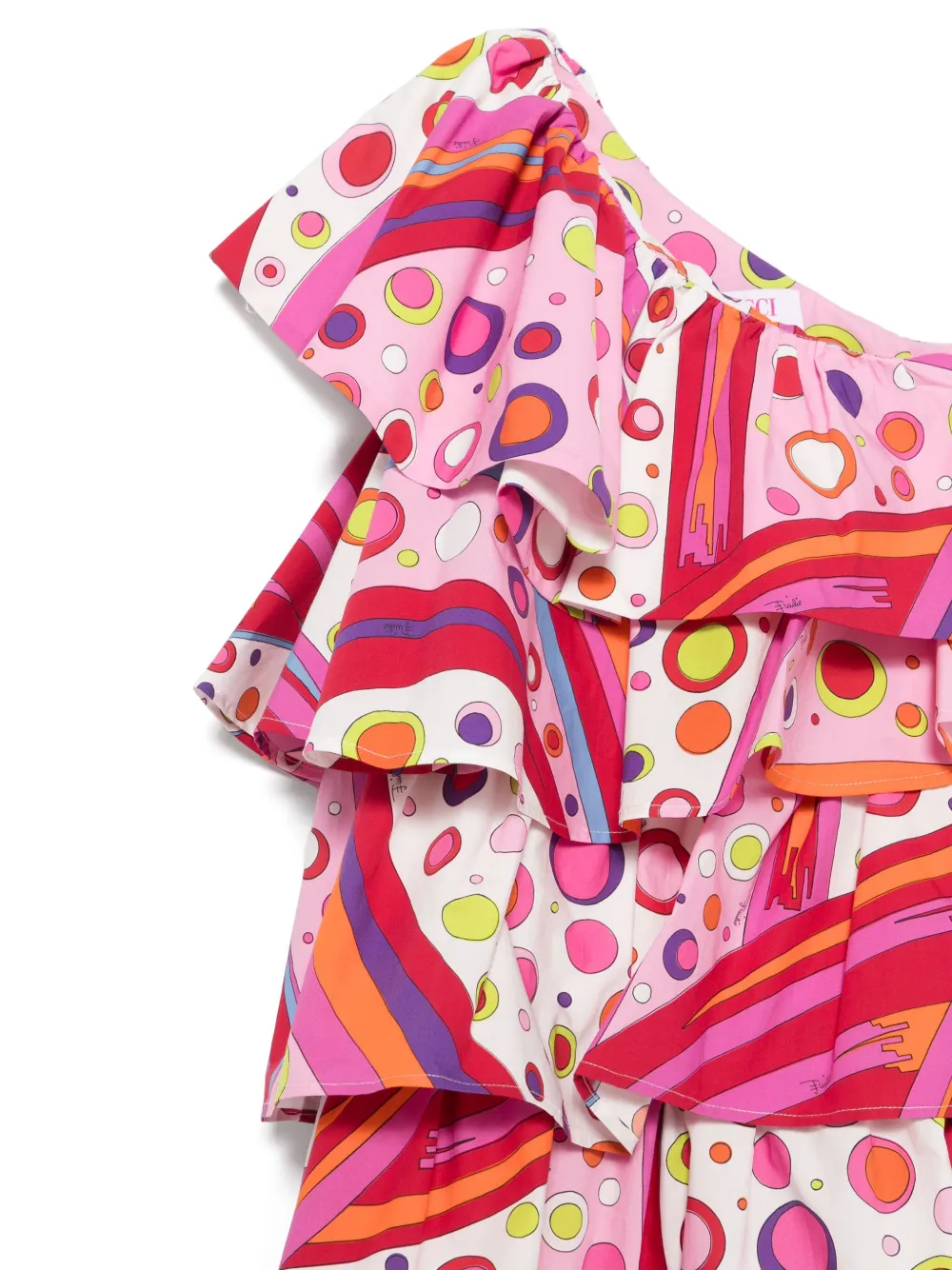 PUCCI Junior one-shoulder dress