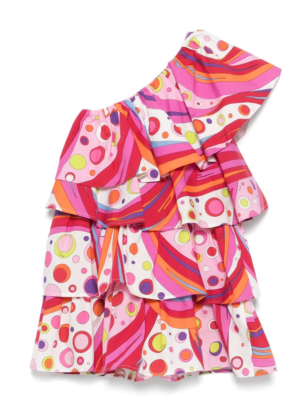 PUCCI Junior Asymmetrische jurk - Roze