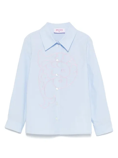 PUCCI Junior embroidered shirt