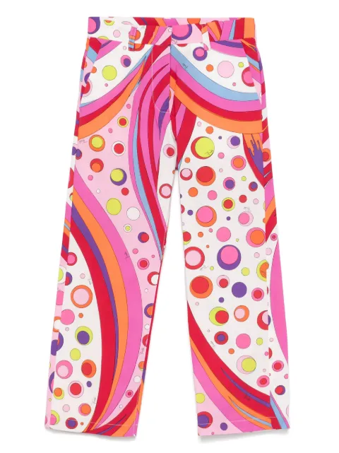 PUCCI Junior abstract-print trousers