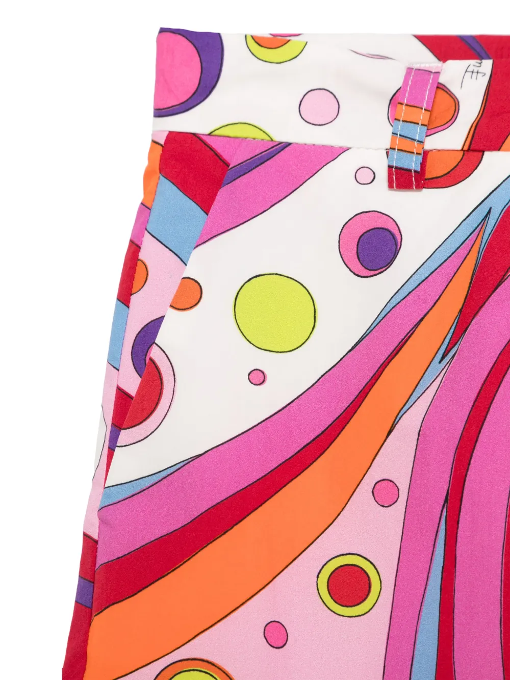 PUCCI Junior Broek met abstracte print Wit