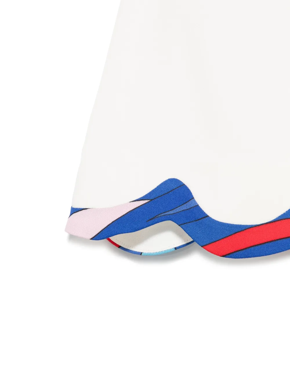 PUCCI Junior Rok met contrasterende afwerking Wit