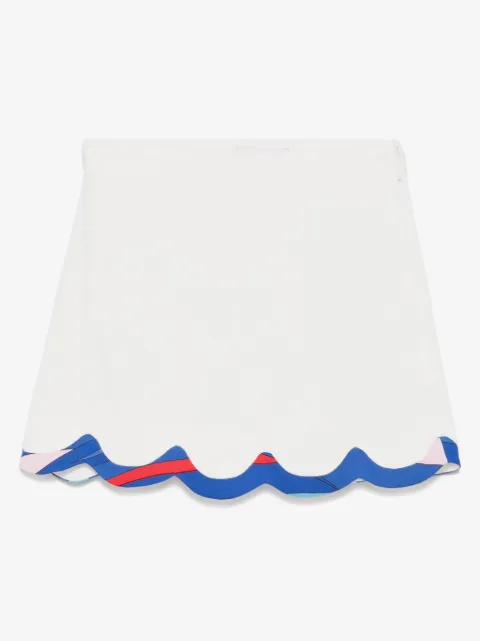 PUCCI Junior contrast-trim skirt