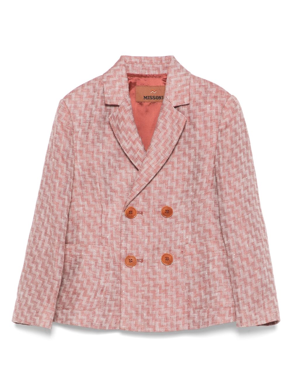 Missoni Kids double-breasted blazer - Red