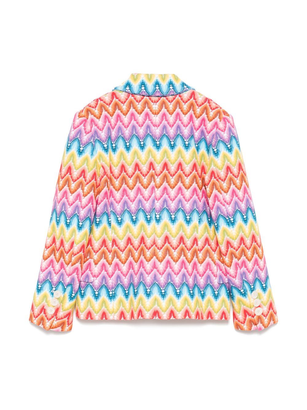 Missoni Kids Blazer met zigzag patroon - Blauw