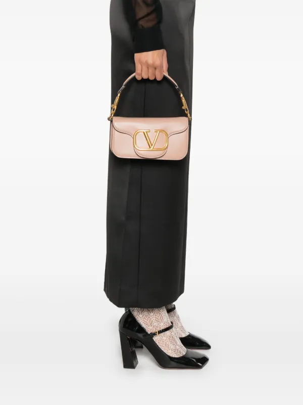 Valentino Garavani Small Locò Shoulder Bag | Pink | FARFETCH