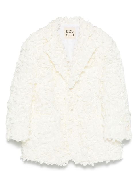 Douuod Kids floral-appliqué blazer