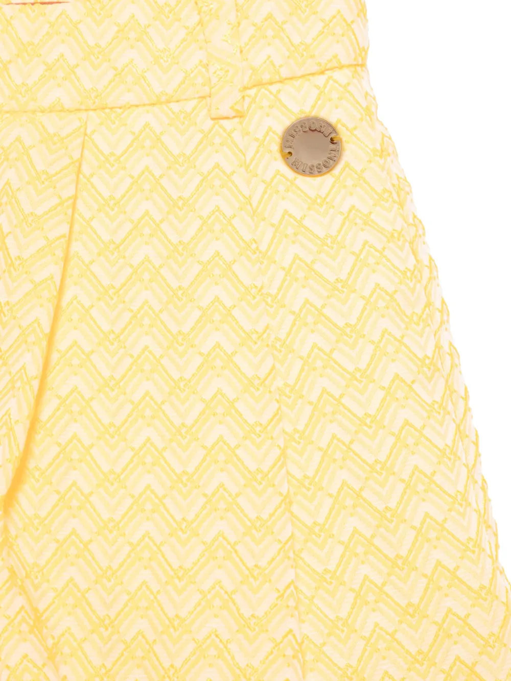 Missoni Kids Shorts met borduurwerk Geel