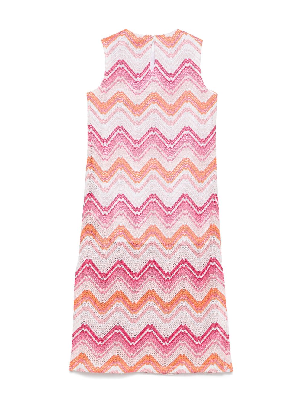 Missoni Kids Jurk met zigzagpatroon - Wit