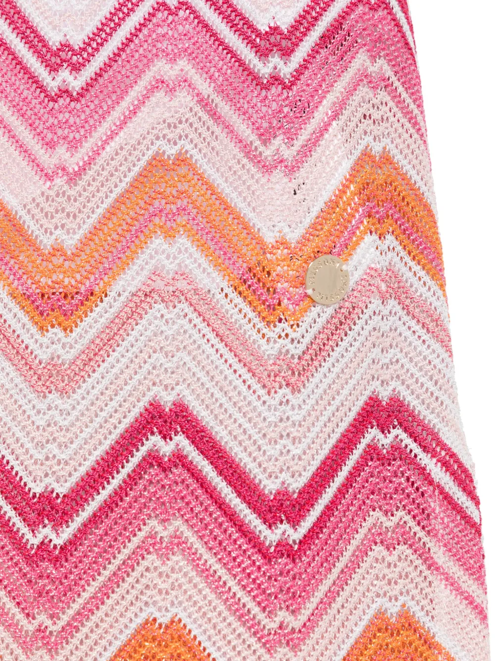Missoni Kids Jurk met zigzagpatroon Wit
