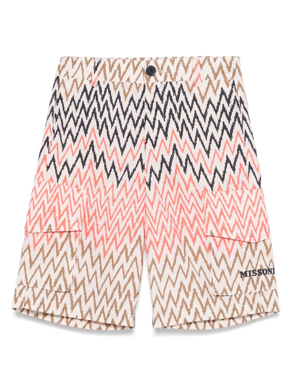 Missoni Kids Shorts met zigzag-print Beige