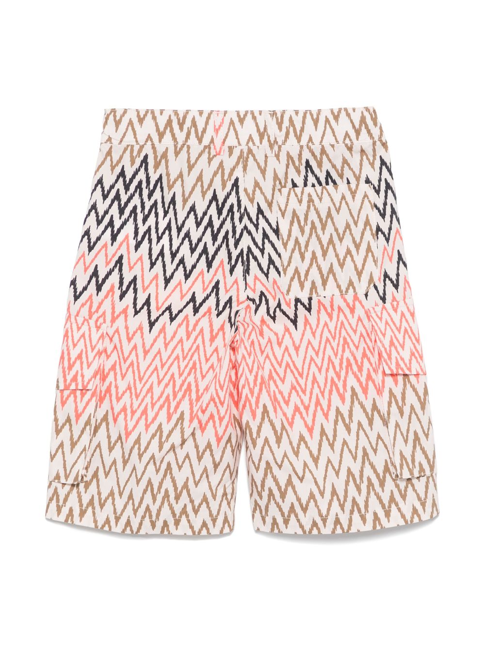 Missoni Kids Shorts met zigzag-print - Beige