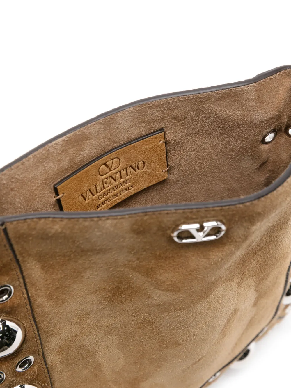Valentino Garavani Nellcôte kleine crossbodytas Beige
