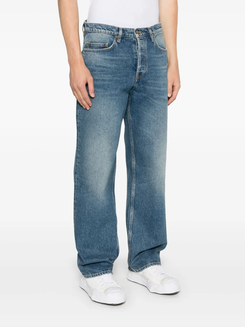 Golden Goose Jeans met effect Blauw