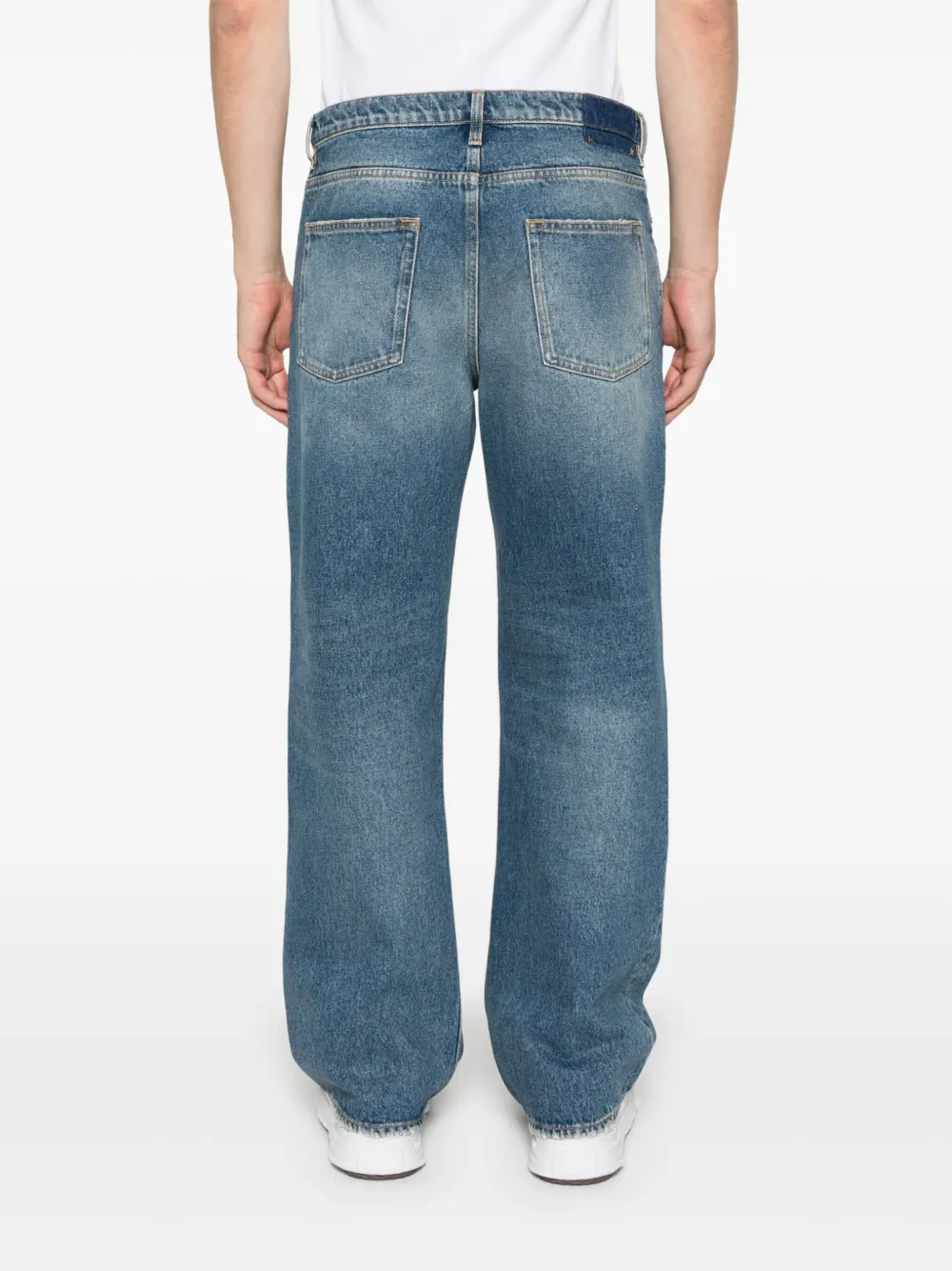 Golden Goose Jeans met effect Blauw