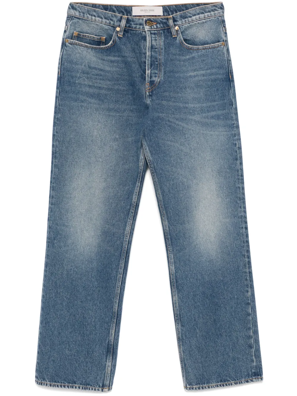 Golden Goose Jeans met effect Blauw