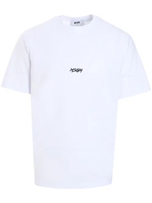 T-shirt à logo imprimé - MSGM - Modalova