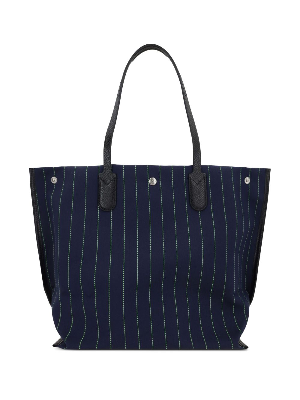 Longchamp logo-print shopper bag - Blauw